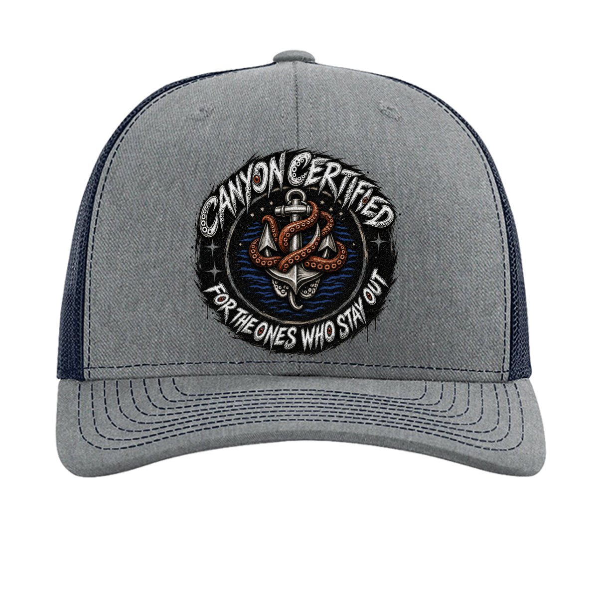 Heather Grey/ Navy - 112 - FRONT